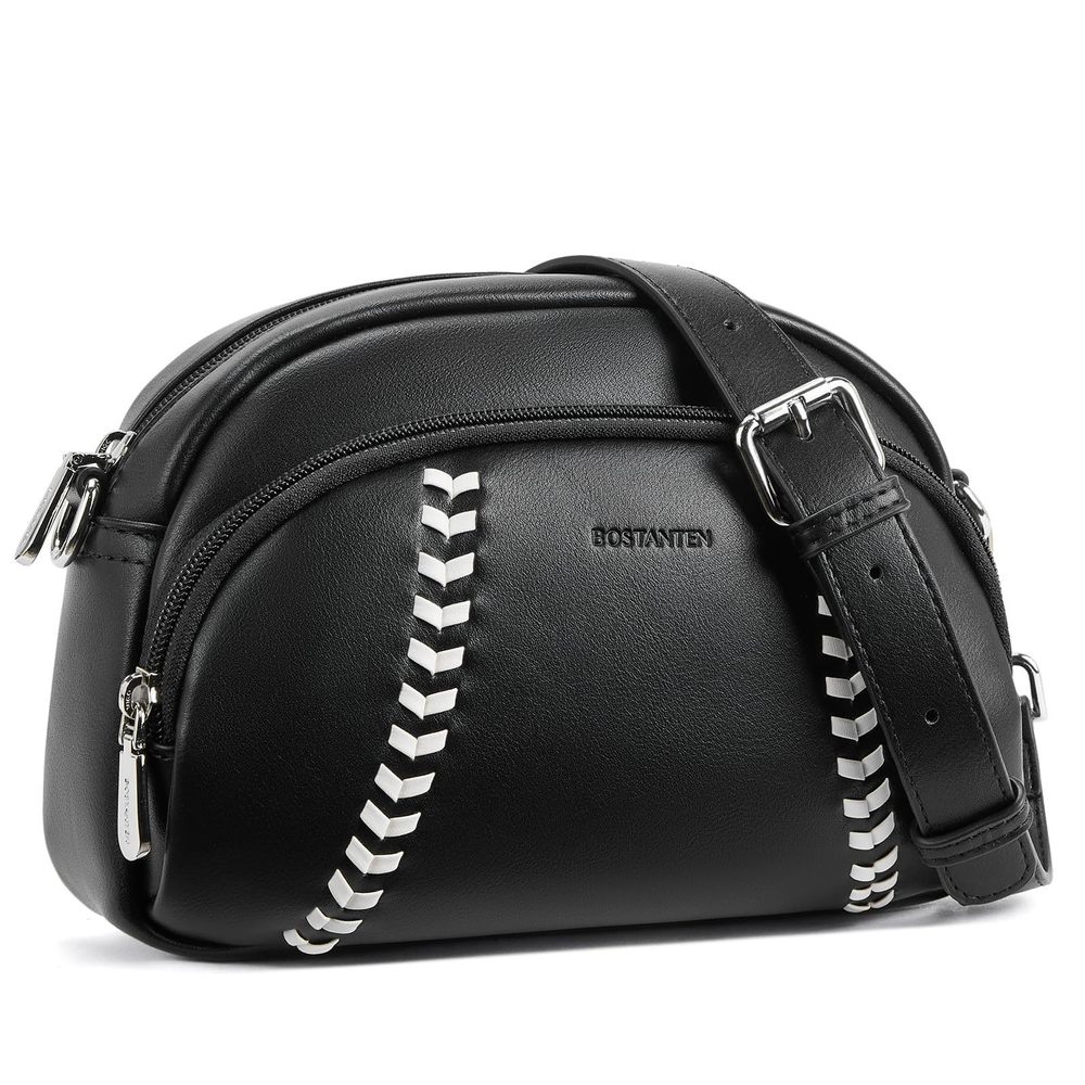 Baseball Crossbody Purses Sport Mom Small Shoulder Bag Vegan Leather :D